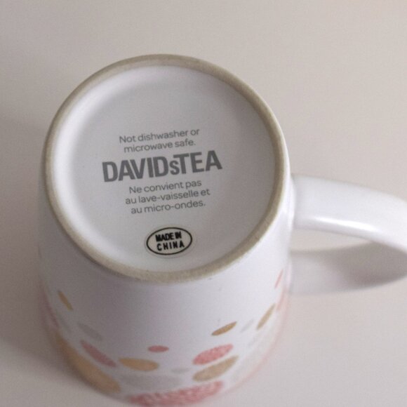 David's Tea Christmas Fall Pinecone Nordic Mug w/Lid - Picture 6 of 6